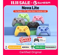 GameSir Nova Lite Gamepad PC Switch 2 Controller di gioco per Nintendo Switch 2 Switch Steam iOS Android Effetto Hall Josticks