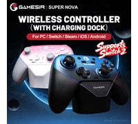 GameSir Super Nova Gamepad compatibile con 2 Controller senza fili Switch OLED Lite Steam Windows 10 11 IOS Android Mobile Phone con stick ad effetto Hall, trigger analogici a due stadi ad effetto Hal