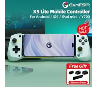 GameSir X5 Lite Controller di Gioco Mobile, Compatibile con Tablet iOS e Android Serie 15/16, Adatto per Dispositivi da 105-213mm di Lunghezza, Joystick ad Effetto Hall, Design Ergonomico Leggero, Com