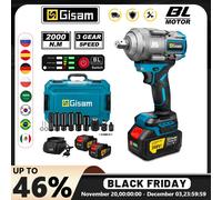 Gami 2000N.M Torque Brushless Elettrico Avvitatore a percussione 1/2 pollici Cacciavite Cordless Chiave Strumento di Potere Per Makita 18V Batteria Spille