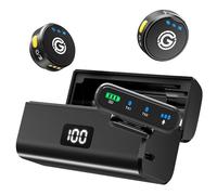 Gamiity Microfono lavalier wireless per iPhone/Android/fotocamera/PC/laptop, Lightning/USB-C/Plug Mini microfono da bavero wireless, audio Hi-Fi, cancellazione del rumore per registrazione video,