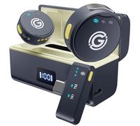 Gamiity Microfono lavalier wireless per iPhone serie 15 e Android, mini microfono USB C da bavero wireless, audio Hi-Fi, cancellazione del rumore, batteria 35H per registrazione video, streaming - Blu