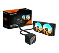GIGABYTE GAMING 240 Dissipatore a Liquido per CPU - 2x120mm Ventole ARGB, meccanismo di bloccaggio a scorrimento, DAISY-CHAIN, Compatibile con Intel LGA 1851 e AMD AM5