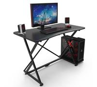Scrivania Gaming Ergonomica Techly ESG01 pieghevole, 110 cm, Nero
