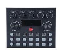 Gaming Audio Mixer Soundboard, Podcast Sound Board con 16 Effetti Sonori, Volume, OTG Voice Changer RGB PC DJ Mixer per la Registrazione del Gioco Vocale