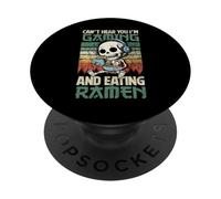 Gaming Can't Hear You Gaming E Ramen Funny Skeleton Gamer PopSockets PopGrip Adesivo