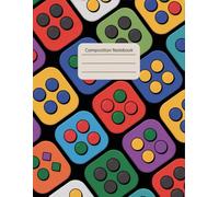Gaming Controller Aesthetic Game Notebook: 120 Pages Composition Book, with Softwatercolors Cover Design, suitable for Journaling, Drawing, Women, ... Cover Design, suitable for Journaling, D