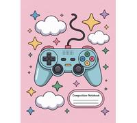 Gaming Controller Aesthetic Game Notebook: 120 Pages, with Linework Cover Design, great for Ideas, School Notes, Drawing, Women, Teens, Holiday ... Notes, Drawing, Women, Teens, Holiday gifts