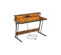 Gaming da ufficio - HELLOSHOP26 - LED - Multipresa integrata - Alzatore per schermo - Nero