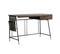 Gaming Desk 39"/47" Home Office Study Room Workstation Modern Minimalist Style Wooden Desk with Drawers And Side Storage Bag Stable Metal Paint Frame Office Desk (Table Length : 1.2 Meters) (1.0 Me