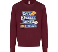 Gaming Eat Sleep Game Respawn Gamer Arcade Uomo Sweatshirt Jumper