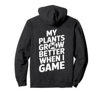 Gaming Helps My Plants Grow Pixel Style Felpa con Cappuccio
