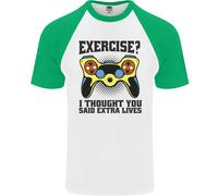 Gaming Ho Pensato Che Dicesse Vite Extra Gamer Maglietta Baseball S/S Uomo