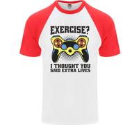 Gaming Ho Pensato Che Dicesse Vite Extra Gamer Maglietta Baseball S/S Uomo