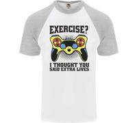 Gaming Ho Pensato Che Dicesse Vite Extra Gamer Maglietta Baseball S/S Uomo