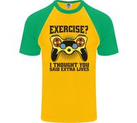 Gaming Ho Pensato Che Dicesse Vite Extra Gamer Maglietta Baseball S/S Uomo