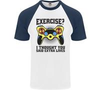 Gaming Ho Pensato Che Dicesse Vite Extra Gamer Maglietta Baseball S/S Uomo