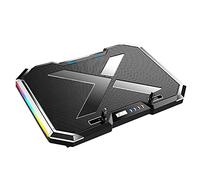 Gaming Laptop Cooler Six Fan LED Screen Two USB Port RGB Lighting Cooling Pad Notebook Stand for Laptop 12-17 inch
