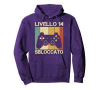 Gaming Level Up Gamer Ragazzi 14 Regalo Compleanno Felpa con Cappuccio