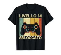 Gaming Level Up Gamer Ragazzi 14 Regalo Compleanno Maglietta