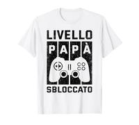 Gaming Livello Papa Sblocatto Regalo Gamer esta del papà Maglietta