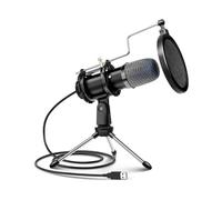 Gaming Microphone for PC Desktop with Tripod Stand & Pop Fil XDL