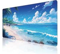 Gaming Mouse Mat 800x300x2mm,Sabbia di mare Large Mouse Pad,Extended Desk Pad,Mousepad XXL with Stitched Edges Anti-Slip Rubber Base Improved precision and speed for Home Office