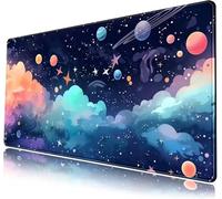 Gaming Mouse Mat 900x400x2mm,Universo nuvole Large Mouse Pad,Extended Desk Pad,Mousepad XXL with Stitched Edges Anti-Slip Rubber Base Improved precision and speed for Home Office