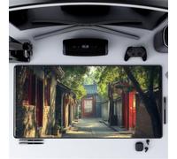 Gaming Mouse Mat Ancient Architecture, Large mouse Pad 700x400mm Thickness 3MM, Improved Precision and Speed, Non-Slip Base Mousepad with Stitched Edges for Gaming, Office & Home