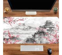Gaming Mouse Mat Mountain Architecture, Large mouse Pad 1200x600mm Thickness 3MM, Improved Precision and Speed, Non-Slip Base Mousepad with Stitched Edges for Gaming, Office & Home