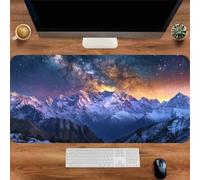 Gaming Mouse Mat Mountain Sky, Large mouse Pad 1200x600mm Thickness 2MM, Improved Precision and Speed, Non-Slip Base Mousepad with Stitched Edges for Gaming, Office & Home