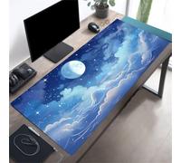 Gaming Mouse Mat Shining Starry Sky, Large mouse Pad 1500x800mm Thickness 3MM, Improved Precision and Speed, Non-Slip Base Mousepad with Stitched Edges for Gaming, Office & Home