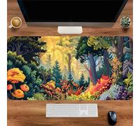 Gaming Mouse Mat Sunlit Grove, Large mouse Pad 800x400mm Thickness 2MM, Improved Precision and Speed, Non-Slip Base Mousepad with Stitched Edges for Gaming, Office & Home