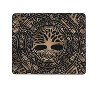 Gaming Mouse Pad Egyptian Tree Life Art Soffice Tappetino Mouse Gaming Bordi Cuciti Desk Mat per Pc Mac Laptop 10X12In