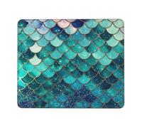 Gaming Mouse Pad Fish Scale Fish Print Confortevole Tappetino Scrivania Multifunzione Desk Mat per Gaming Computer Sensori da Gioco 10X12In