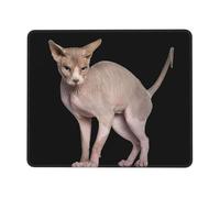 Gaming Mouse Pad Hairless Cats Cat Lavabile Tappetino per Mouse da Gioco Antiscivolo Mousepad per Computer Gaming Ufficio 10X12In