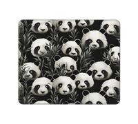 Gaming Mouse Pad Panda Graphic Black and White Tappetino per Mouse Gaming | 10x12in Portatile Desk Mat durevole per Mac Gaming