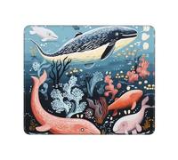 Gaming Mouse Pad Sea Dog Whale Sea Animal Fish Tappetino per mouse