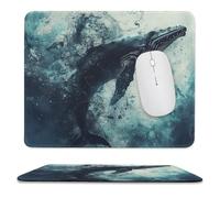 Gaming Mouse Pad Whale in Water Tappetino per Mouse da Gioco 10x12in