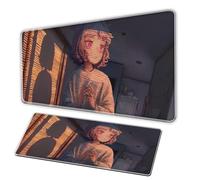 Gaming mouse pad, XXL mouse pad, non slip keyboard stitching edge, office and gaming enthusiast laptop protection office pad, sunset scenery mousepad (A, 90-40-3C)