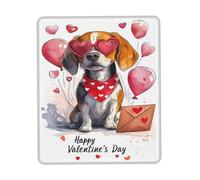 Gaming Mousepad, Beagle Dog Happy Loves Day Puppy Dog Tappetino Mouse Pad Base In Gomma Mouse Pad Antipolvere Tappetino Mouse Gaming Per Pc Ufficio 25X30Cm