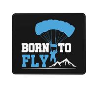Gaming Mousepad, Born To Fly Paragliding Tappetini Mouse Antiscivolo Tappetino Mouse Gaming Multifunzionale Tappetino da Gaming per Computer Gamers 25X30Cm