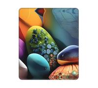 Gaming Mousepad, Coloured Stones Gaming Tappetino Mouse Antipolvere Tappetini per Il Mouse da Gioco Antiscivolo Tappetini Mouse per Notebook Casa 25X30Cm