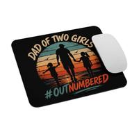 Gaming Mousepad Dad of Two womans Outnumbered Retro 2 Dau-ghters Tappetino