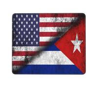 Gaming Mousepad Half American Flag Cuba Tappetino per il Mouse Notebook