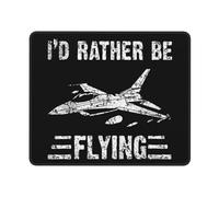 Gaming Mousepad I'd Rather Be Flying Airplane Tappetino per il Mouse