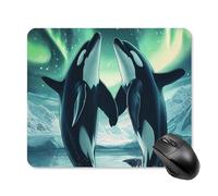 Gaming Mousepad Orcas Killer Whale Northern Light Tappetino per il Mouse