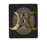 Gaming Mousepad, The Triple Moon Goddess Wiccan Pentagram Symbol Tappetino Mouse Gaming Ergonomico Tappetino per Mouse Personalizzato Tappetini Mouse per Gaming Ufficio 25X30Cm