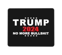 Gaming Mousepad, Trump 2024 No More Bullshit Tampone per Mouse Personalizzato Mouse Pad Ergonomico Tappetino per Mouse per Notebook Gaming 25X30Cm