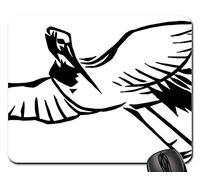 Gaming Mousepad, Vintage Japanese Art Black And White Drawing Tappetino Mouse Gaming Confortevole Tappetino Mouse Pad Pratica Tappetino per Mouse per Casa Notebook 25X30Cm